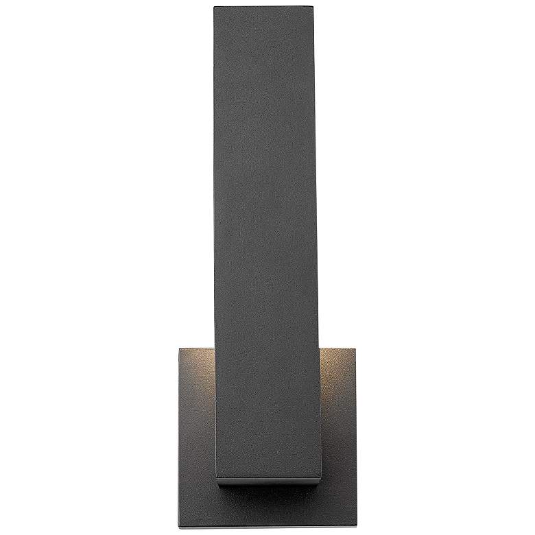 Image 7 Edge 12 inch High Black LED Outdoor Wall Light more views
