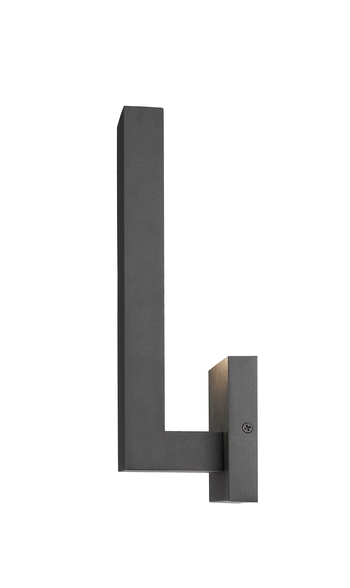 Edge 12" High Black LED Outdoor Wall Light in scene