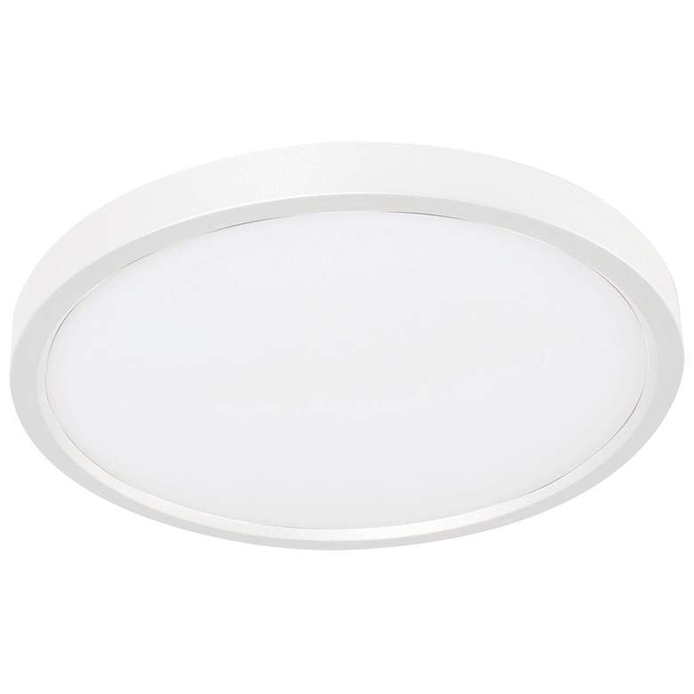 Image 1 Edge 12 inch Wide White Round 5 CCT LED Flush Mount