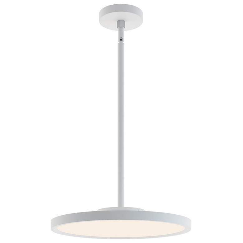 Image 1 Edge 16" Wide Round White LED Pendant