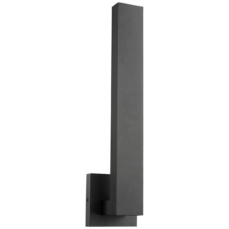 Image 1 Edge 18 1/2 inch High Black LED Outdoor Wall Light