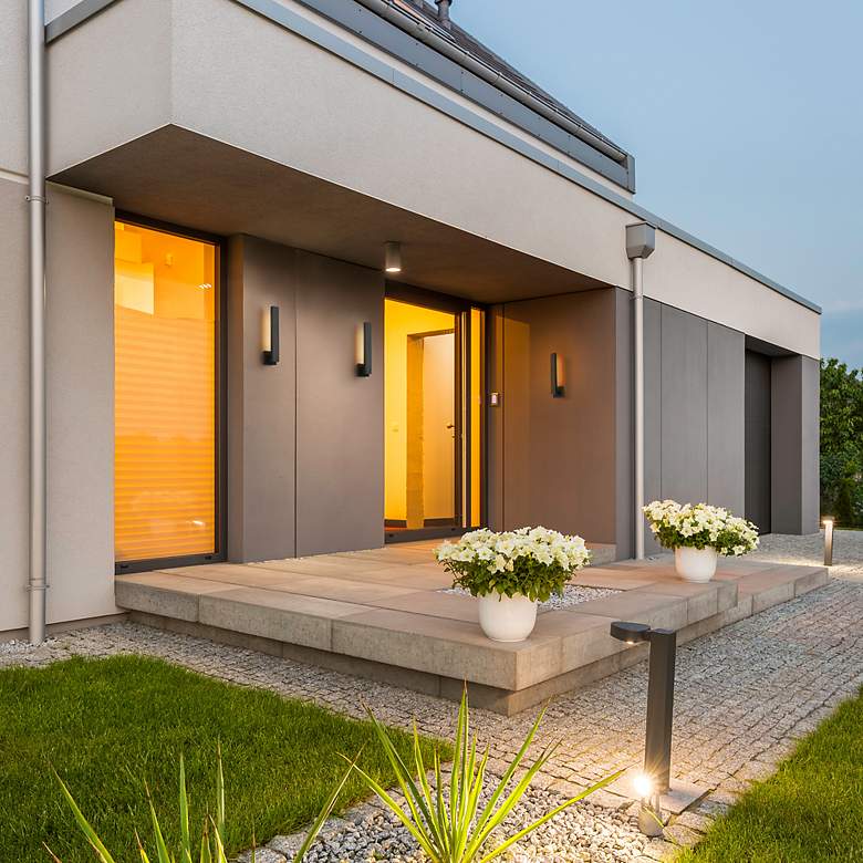 Image 3 Edge 18 1/2" High Black LED Outdoor Wall Light more views