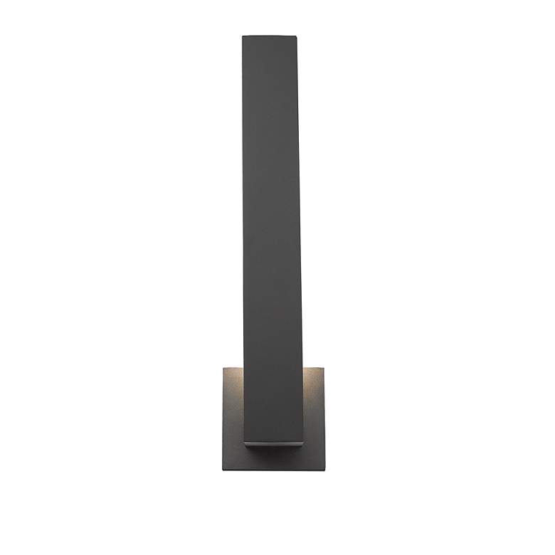 Image 5 Edge 18 1/2 inch High Black LED Outdoor Wall Light more views