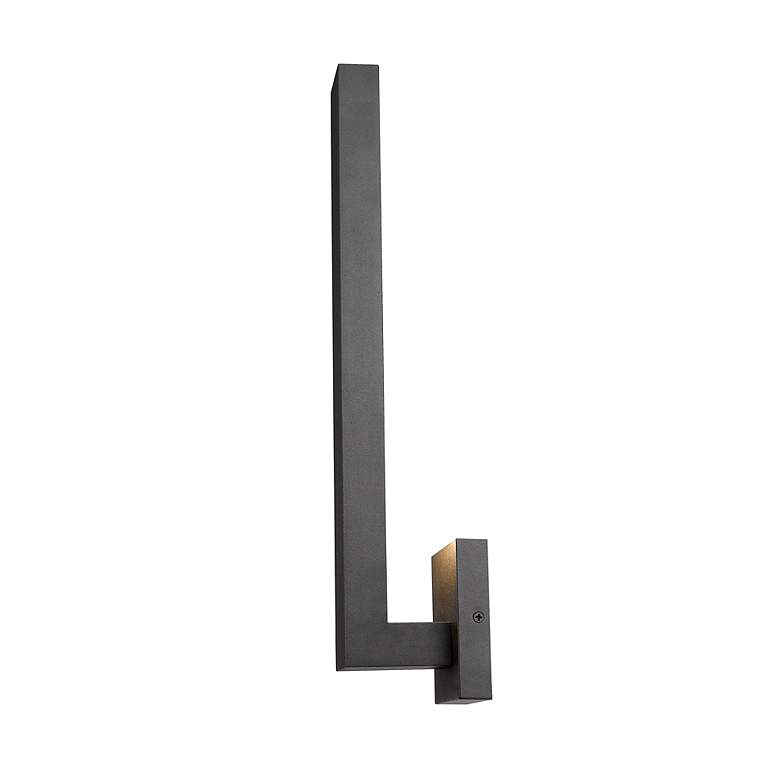 Image 7 Edge 18 1/2" High Black LED Outdoor Wall Light more views
