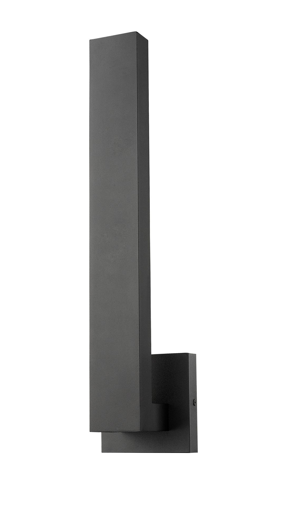 Edge 18 1/2" High Black LED Outdoor Wall Light in scene