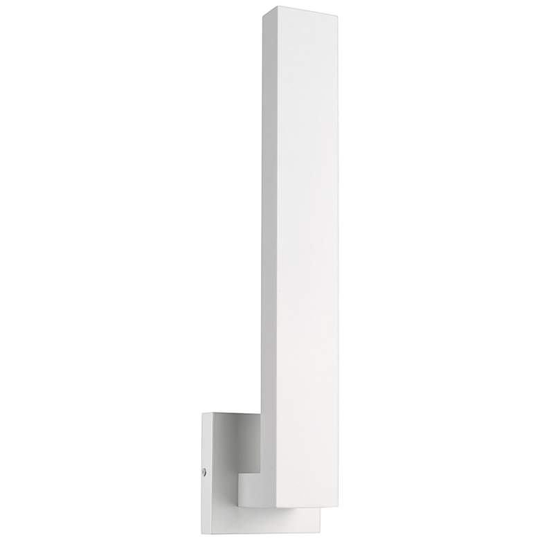 Image 1 Edge 18 1/2 inch High White LED Outdoor Wall Light