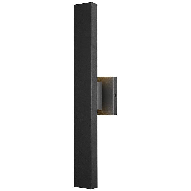 Image 3 Edge 20 1/2" High Black LED ADA Outdoor Wall Light