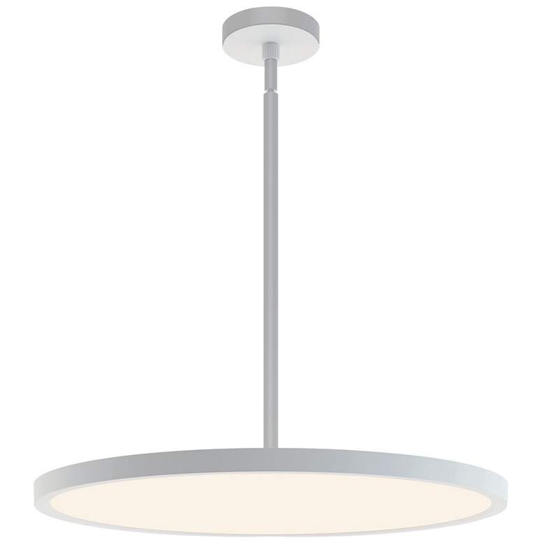 Image 1 Edge 24" Wide Round White LED Pendant