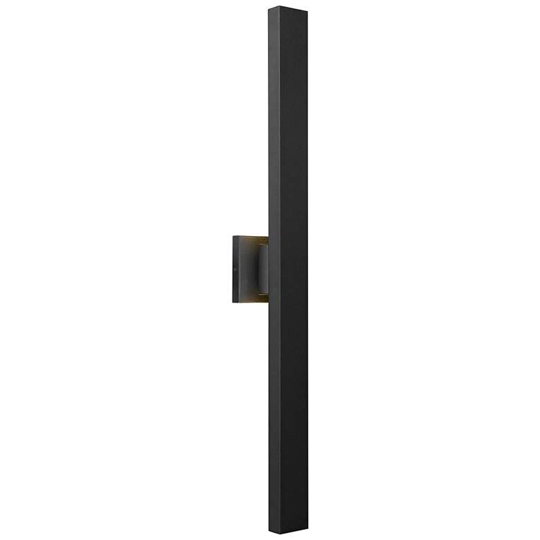 Image 2 Edge 33 1/4 inch High Black Metal LED Outdoor Wall Light