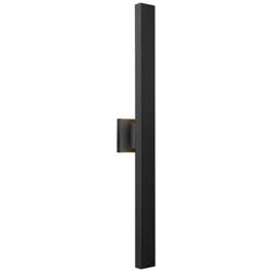 Edge 33 1/4&quot; High Black Metal LED Outdoor Wall Light