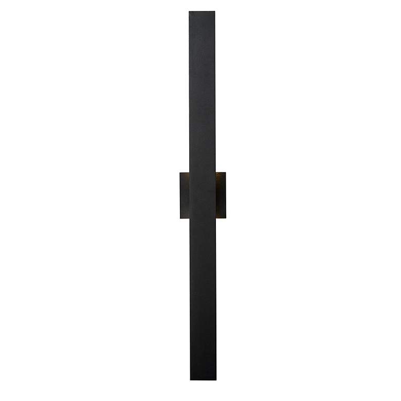 Image 6 Edge 33 1/4" High Black Metal LED Outdoor Wall Light more views