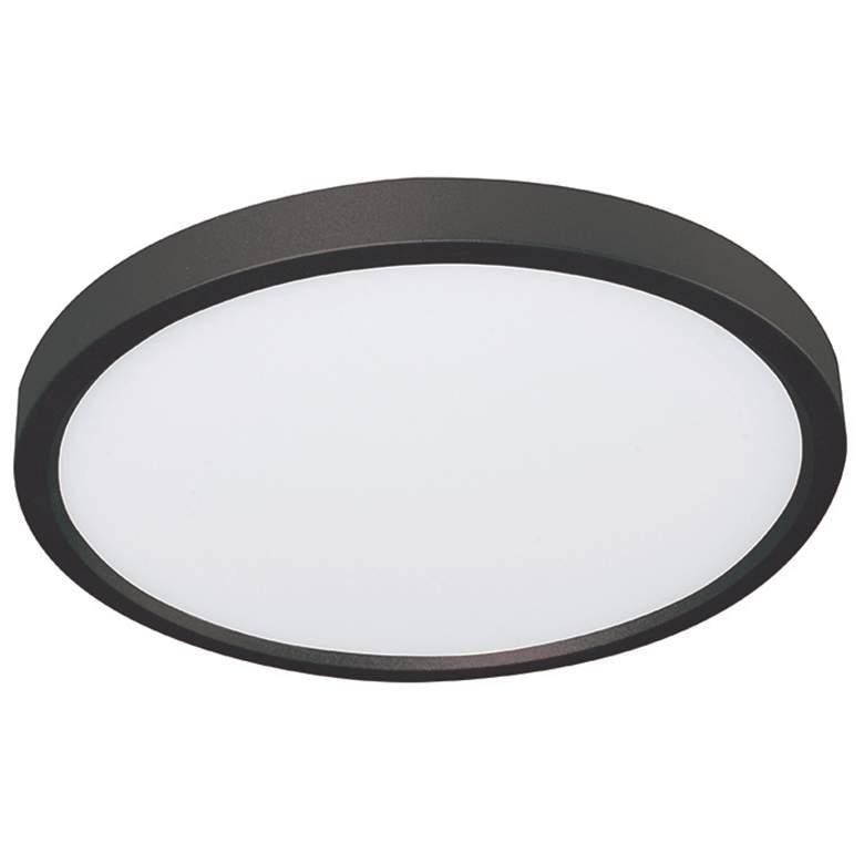 Image 1 Edge 6 inch Round LED Flush Mount - Black
