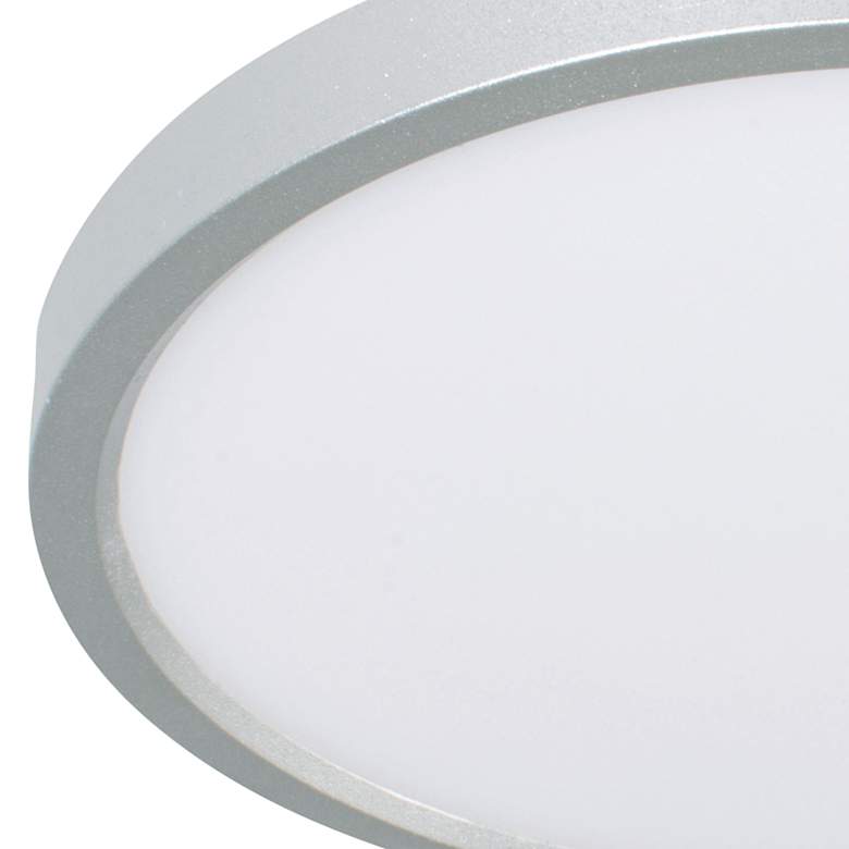 Image 2 Edge 6" Round LED Flush Mount - Satin Nickel more views