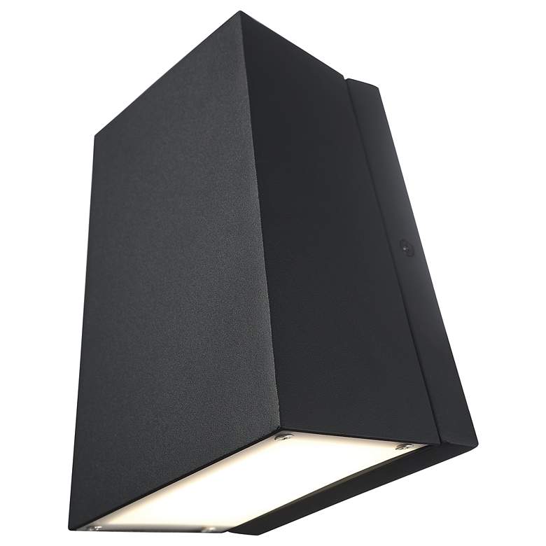 Image 6 Edge 7 1/4" High Black Metal LED Outdoor Wall Light more views