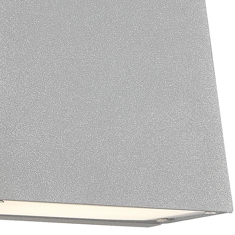 Image 2 Edge 7 1/4" High Satin Metal LED Outdoor Wall Light more views