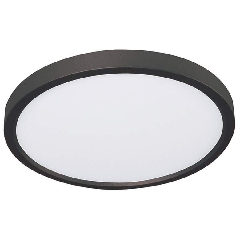 Image 1 Edge 8 inch Round LED Flush Mount - Black