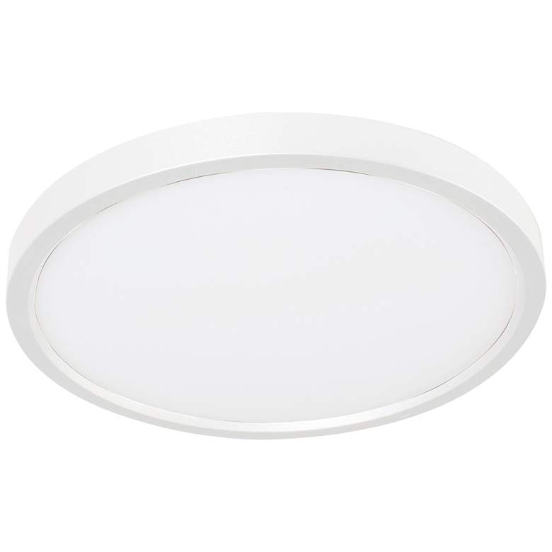 Image 2 Edge 8 inch Round LED Flush Mount - White