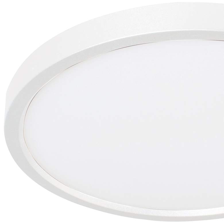 Image 3 Edge 8 inch Round LED Flush Mount - White more views