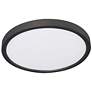 1_Edge 8" Wide Black Round 5 CCT LED Flush Mount
