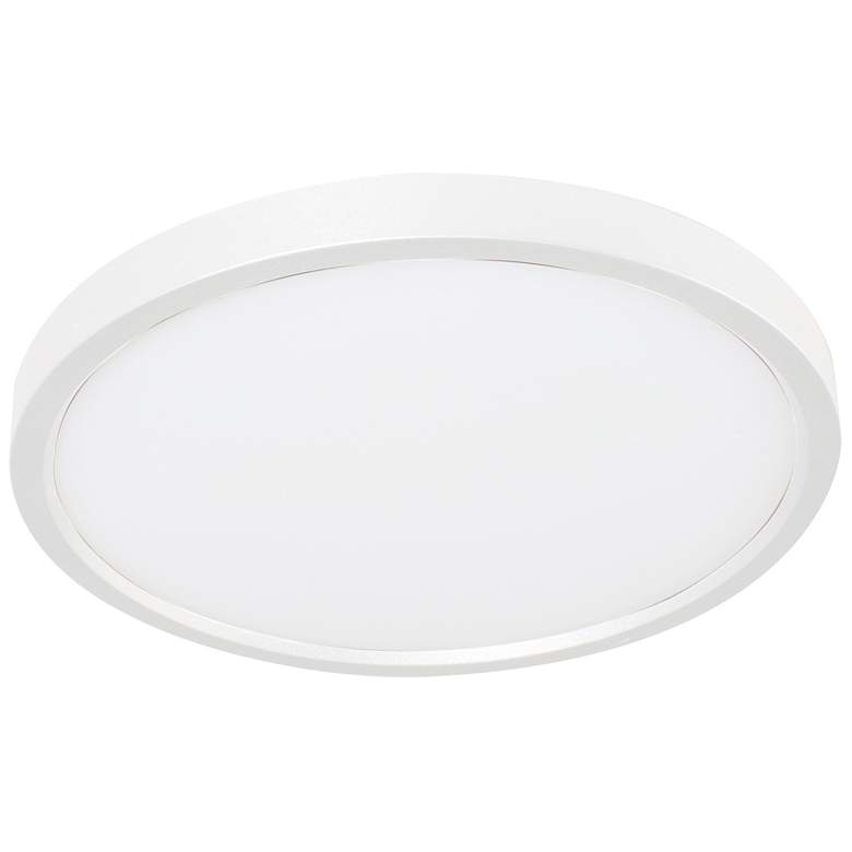Image 2 Edge 8" Wide White Round LED Ceiling Light