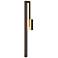 Edge Large LED Outdoor Sconce - Bronze Finish - Clear Glass