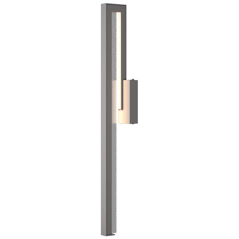 Image 1 Edge Large LED Outdoor Sconce - Steel Finish - Clear Glass