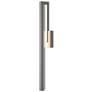 Edge Large LED Outdoor Sconce - Steel Finish - Clear Glass
