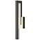 Edge Medium LED Outdoor Sconce - Iron Finish - Clear Glass