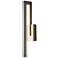 Edge Medium LED Outdoor Sconce - Steel Finish - Clear Glass