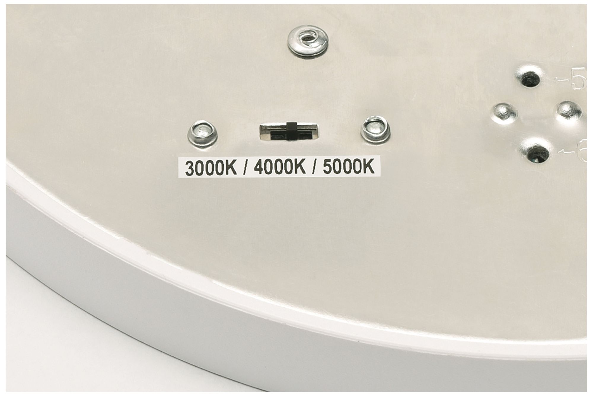 Image 2 Edge Round 12" Wide White LED Flush Mount Dimmer Compatible more views