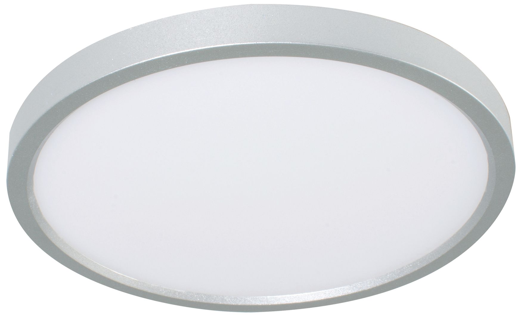 Edge Round 16" Wide Satin Nickel LED Flush Mount
