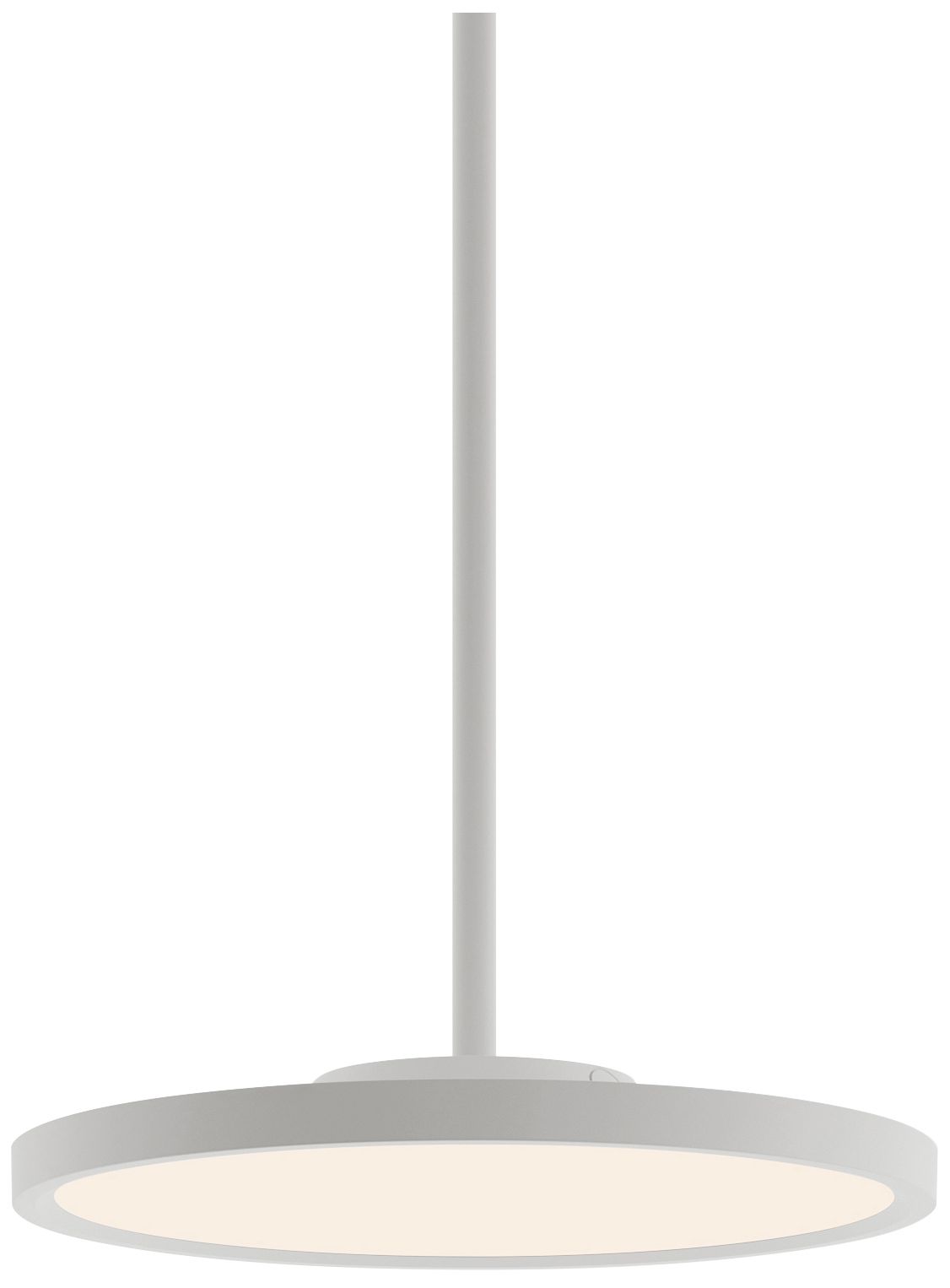 Image 2 Edge Round 16" Wide Satin Nickel LED Pendant - Made to Order more views