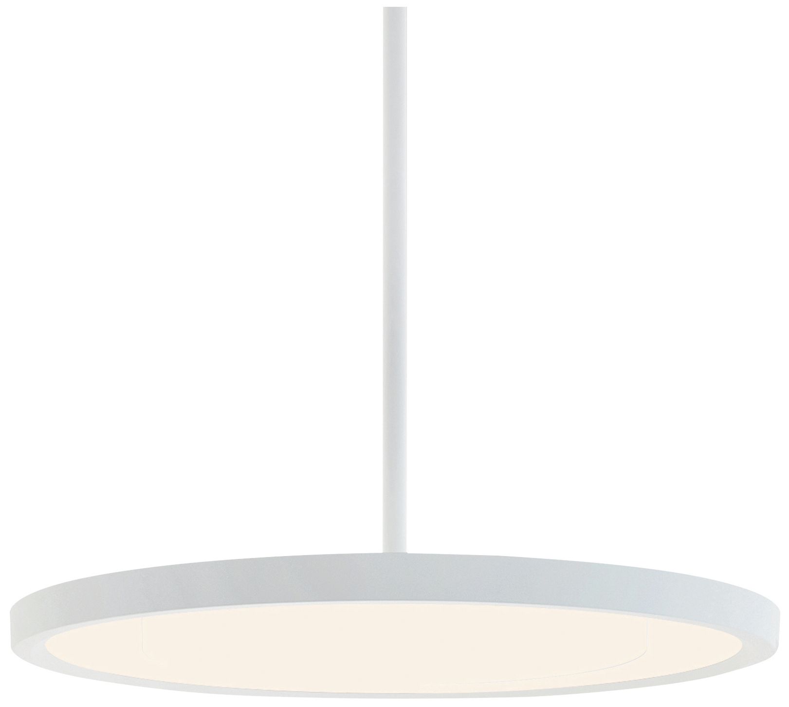 Image 2 Edge Round 20" Wide White LED Pendant more views