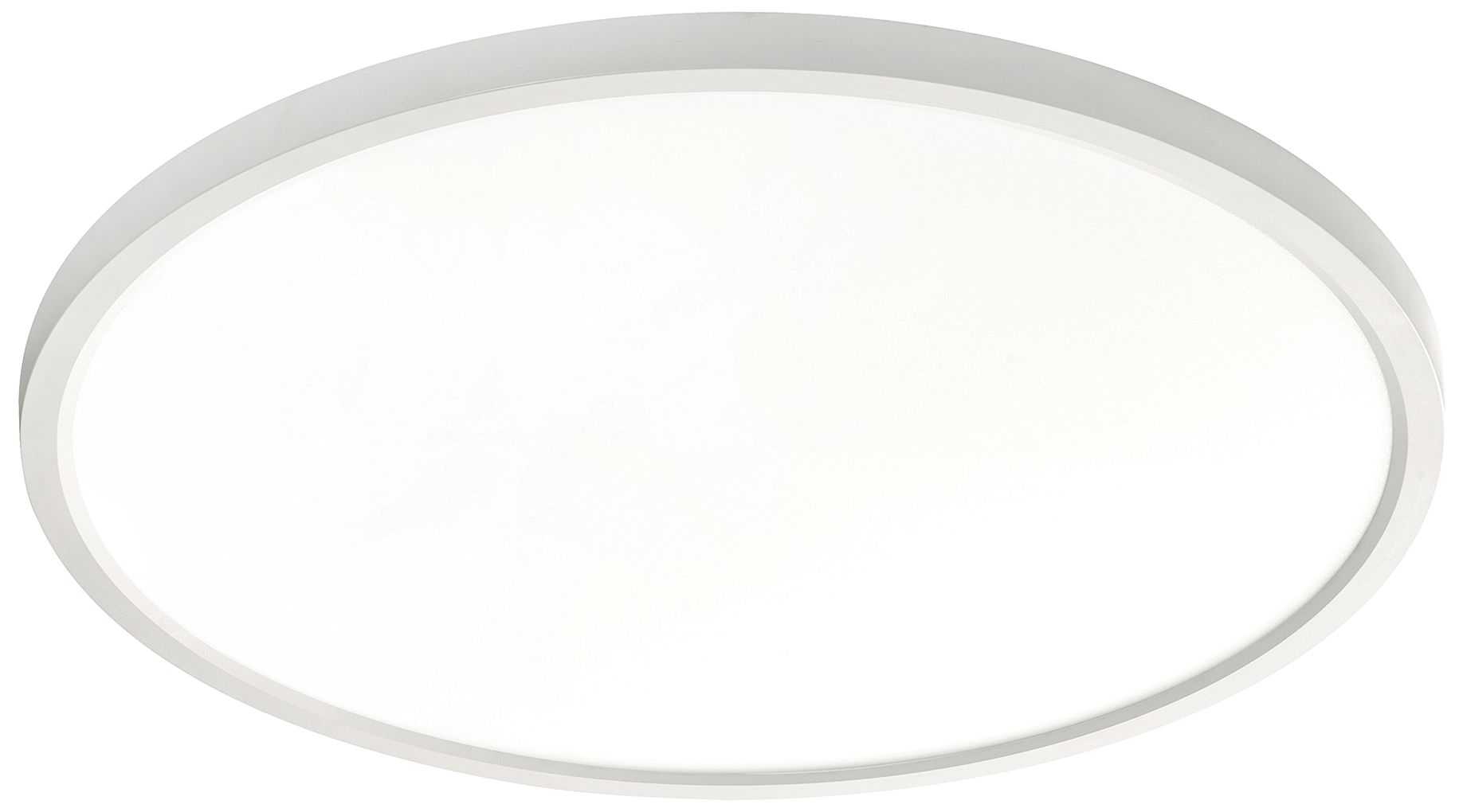 Image 2 Edge Round 24" Wide white LED Flush Mount 1-10V Dimmer Compatible