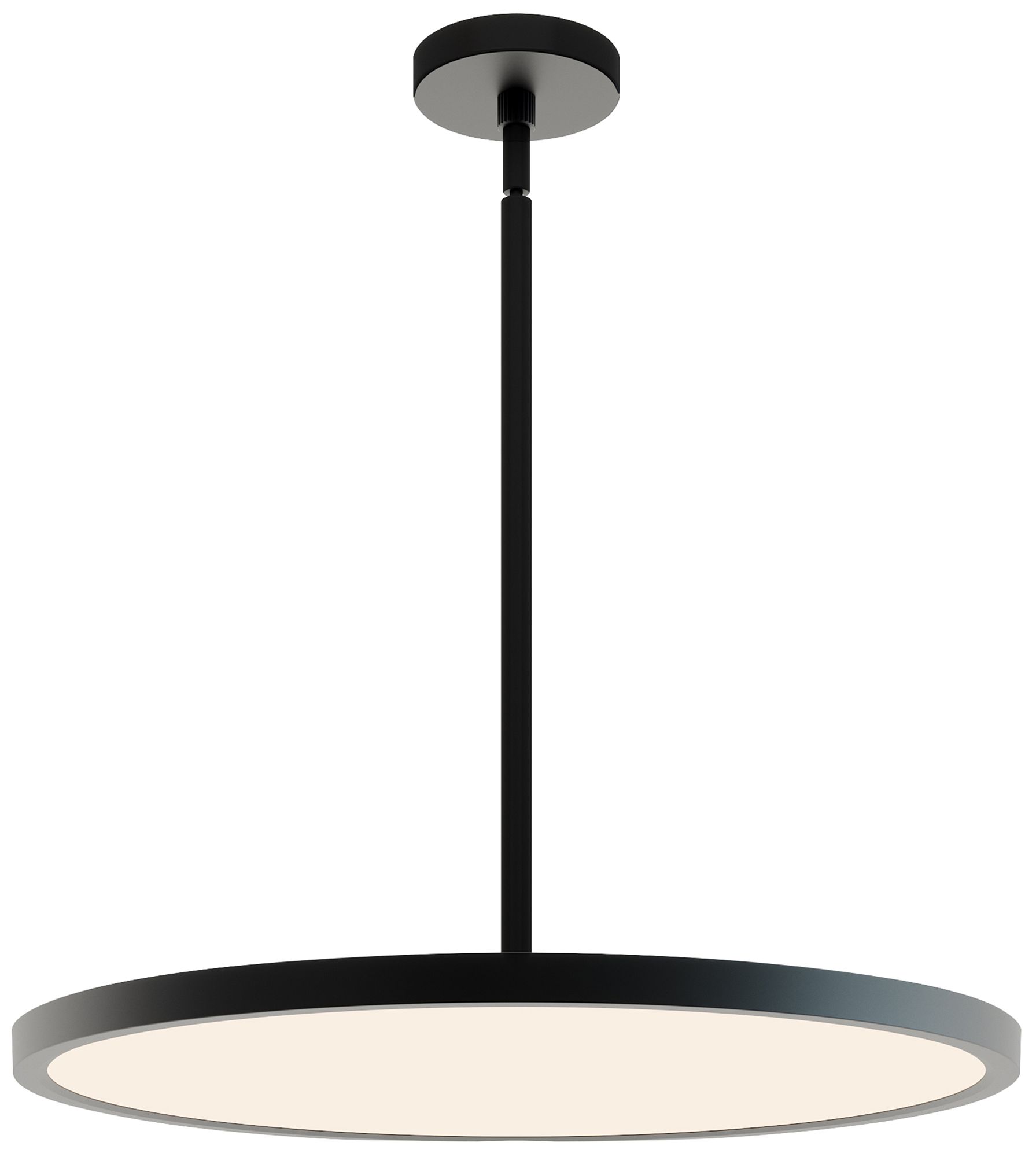 Edge Round 24" Wide Black LED Pendant
