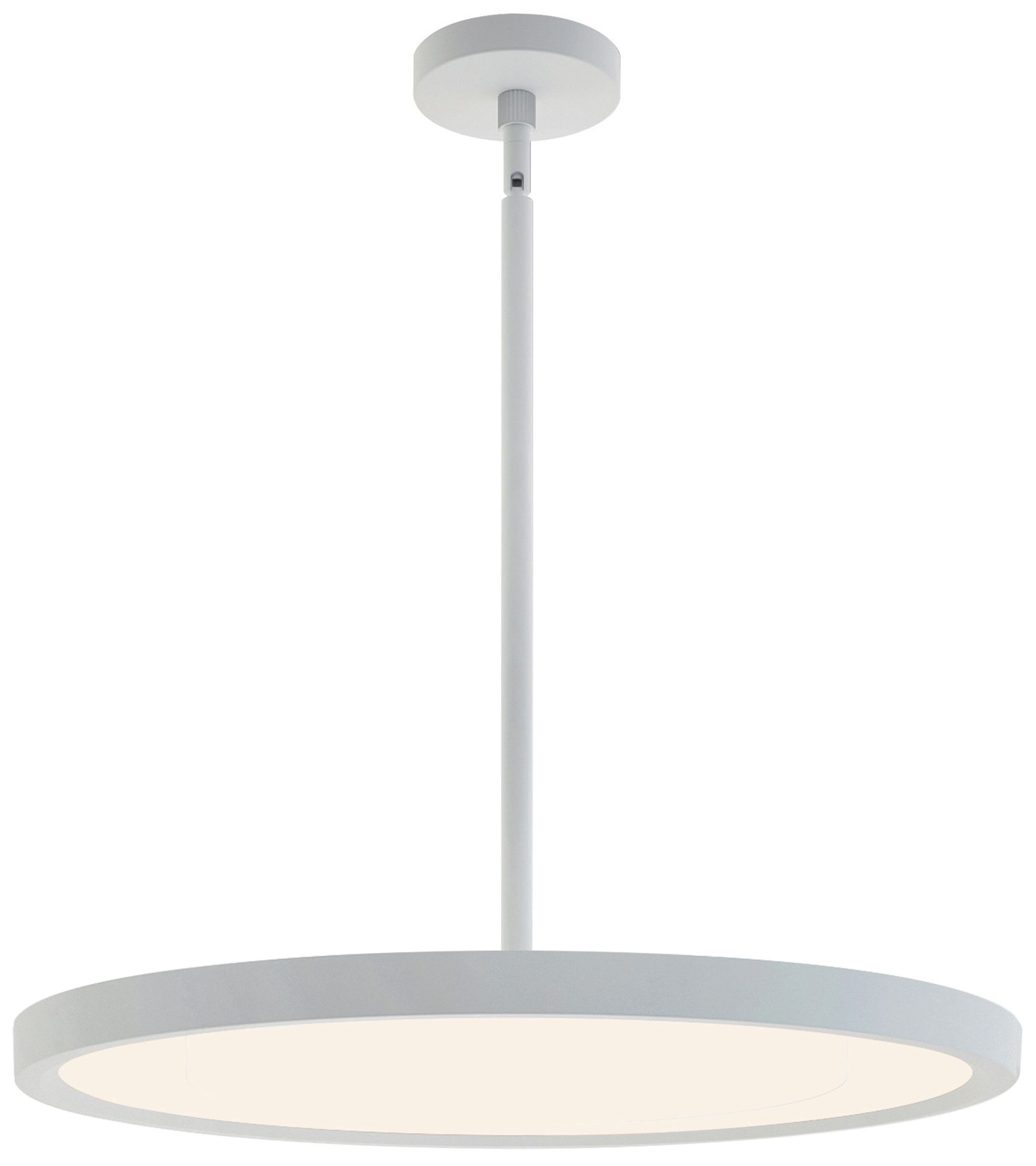 Edge Round 24" Wide Satin Nickel LED Pendant