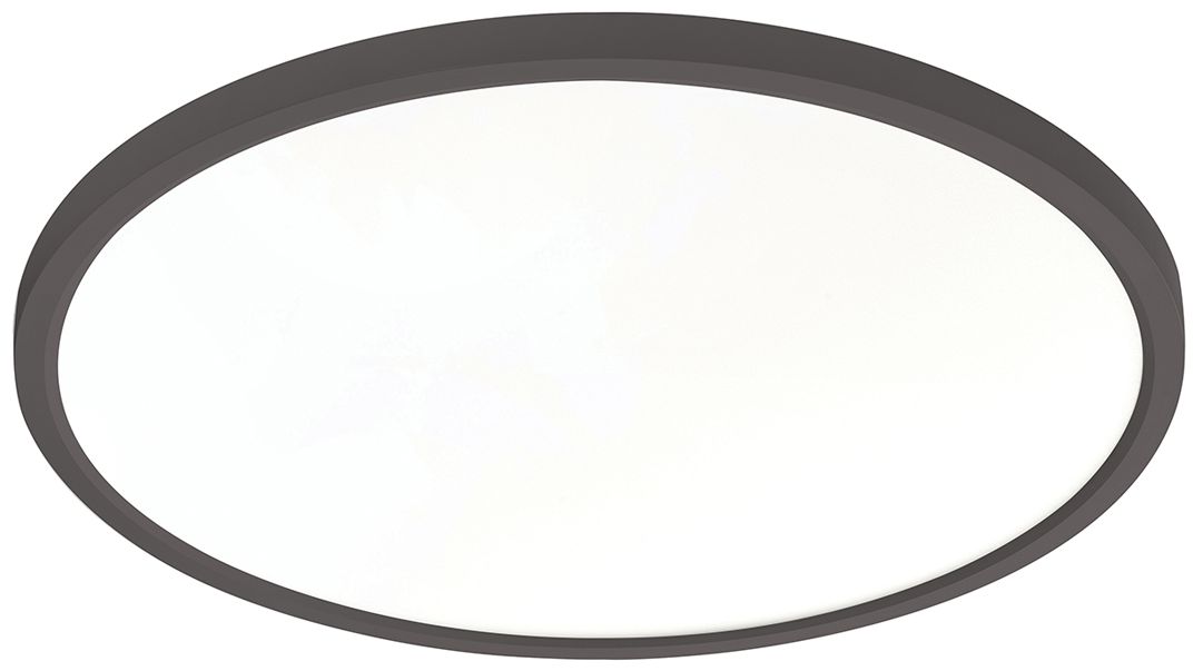 Edge Round 24" Wide White LED Flush Mount 0-10V or 120V