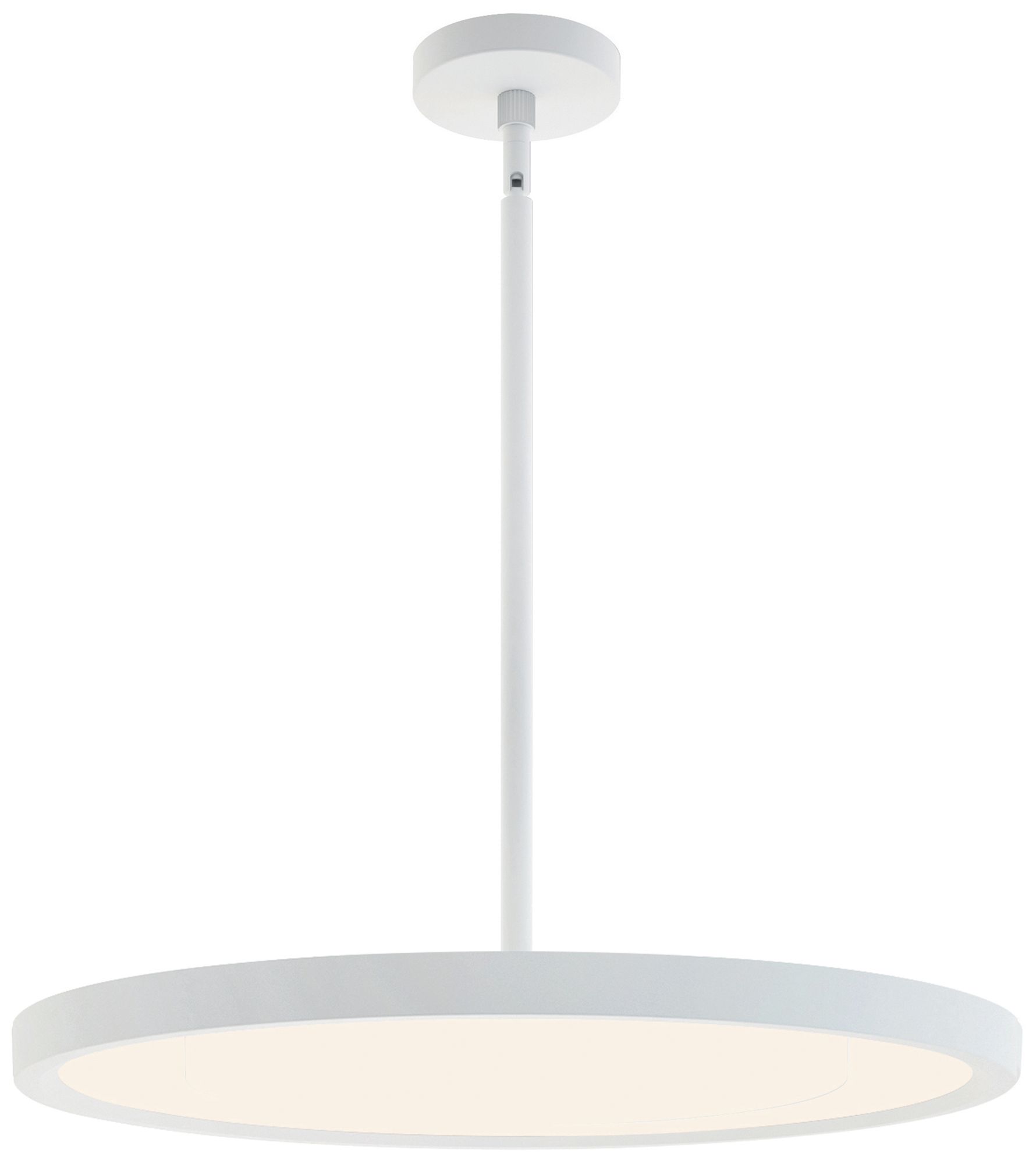 Edge Round 24" Wide White LED Pendant