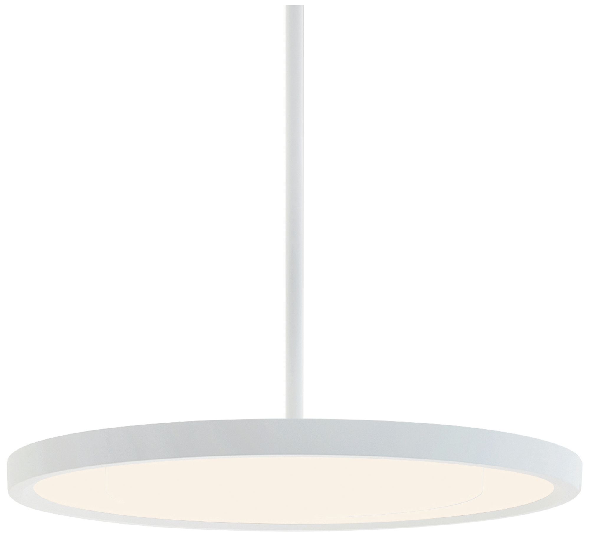 Image 2 Edge Round 24" Wide White LED Pendant more views