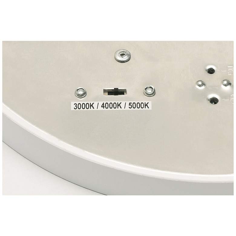 Image 4 Edge Round 5 1/4" Wide White LED Ceiling Light more views