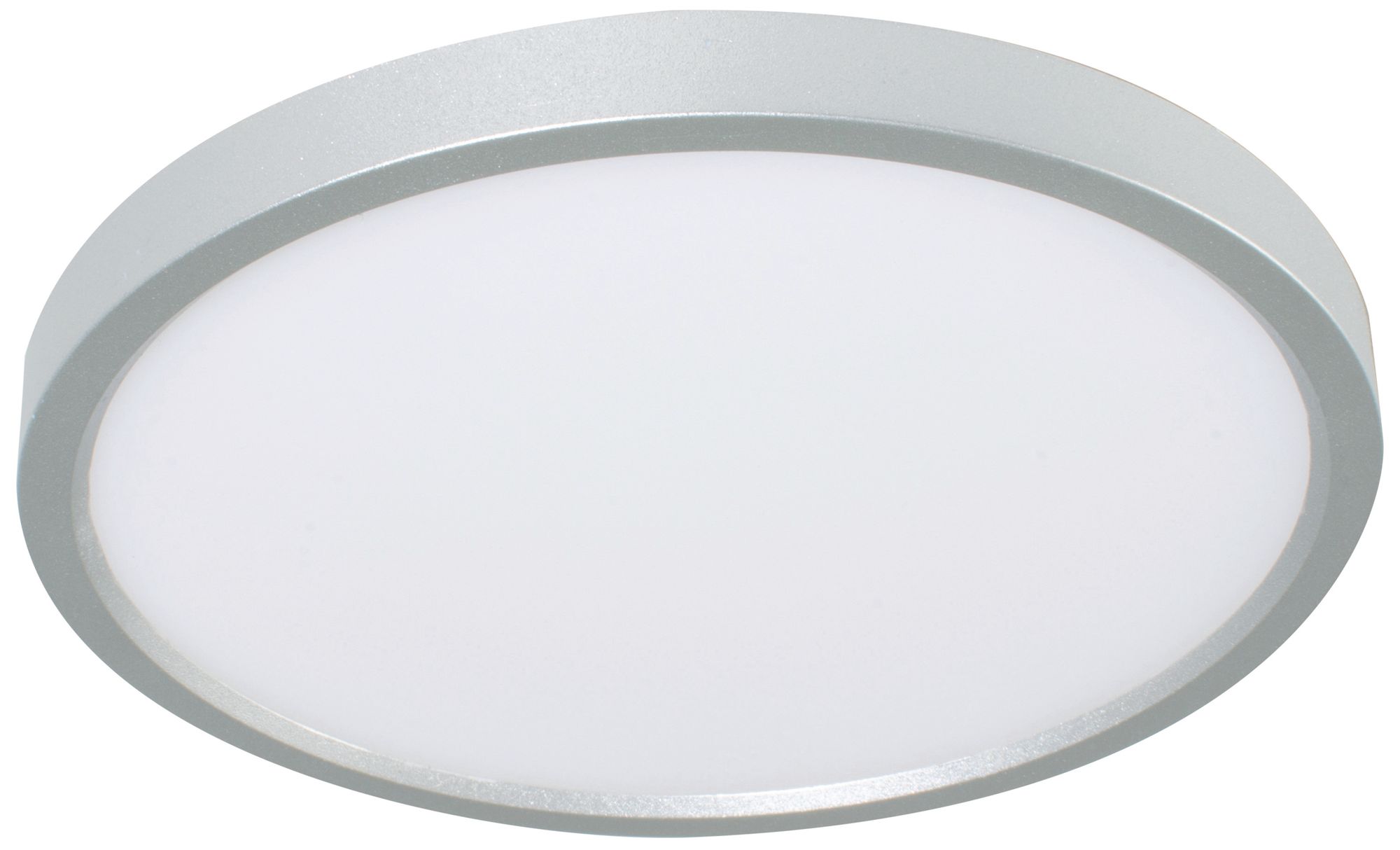 Edge Round 6" Wide Satin Nickel LED Flush Mount