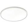 1_Edge Round Large 16" Wide White LED Ceiling Light with White Acrylic Shade