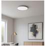 2_Edge Round Large 16" Wide White LED Ceiling Light with White Acrylic Shade more views