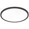 Edge Round Large 24" Wide Black LED Ceiling Light with White Acrylic Shade