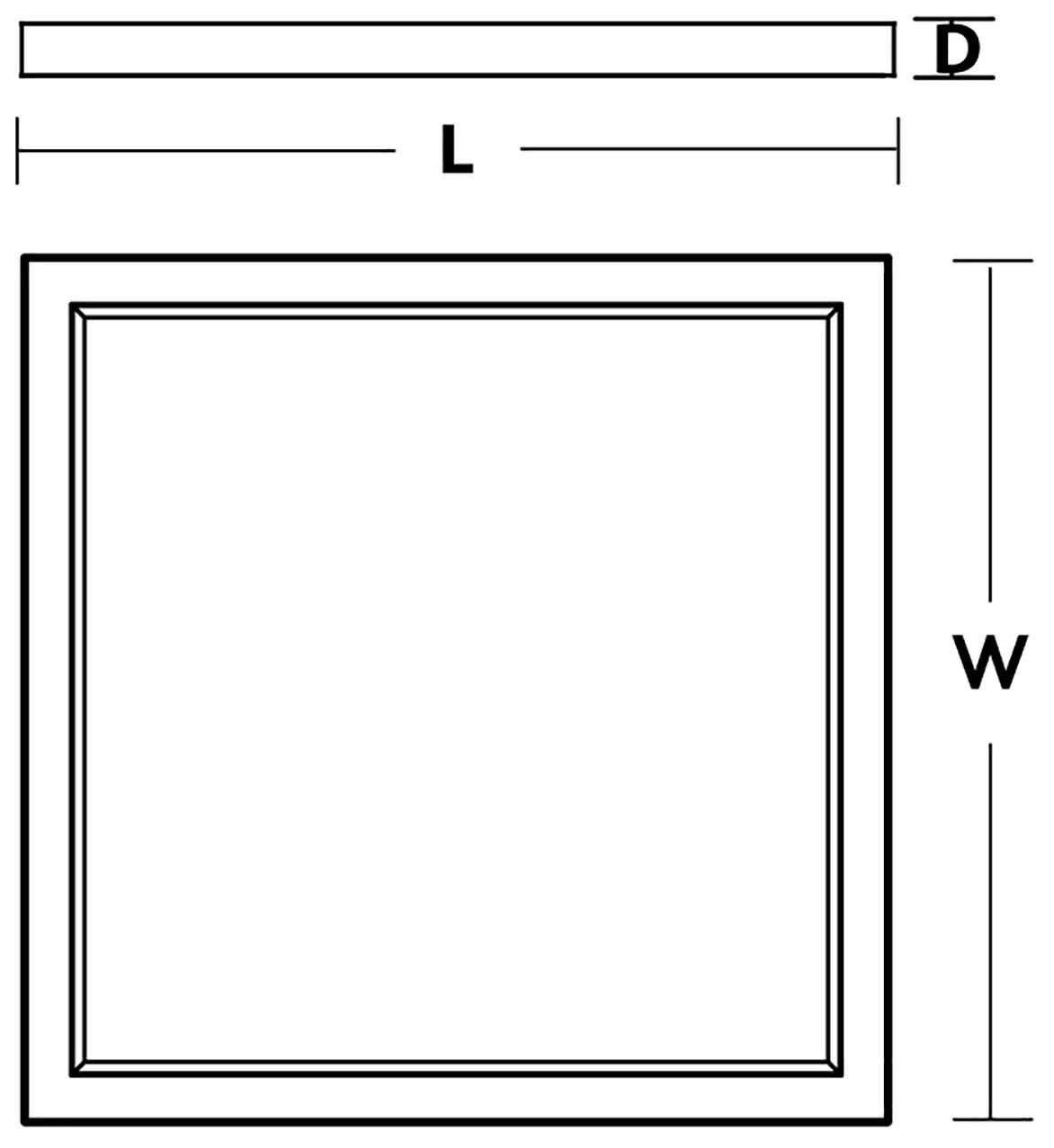 Image 3 Edge Square 9" Wide White LED Flush Moun more views