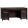 2_Edge Water 65 1/4" Wide Estate Black 5-Drawer Executive Desk
