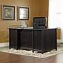 6_Edge Water 65 1/4" Wide Estate Black 5-Drawer Executive Desk more views