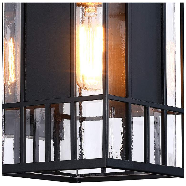 Image 4 Edgehill 6.5 in. 1-Light Black Outdoor Wall Sconce Light for Porches more views