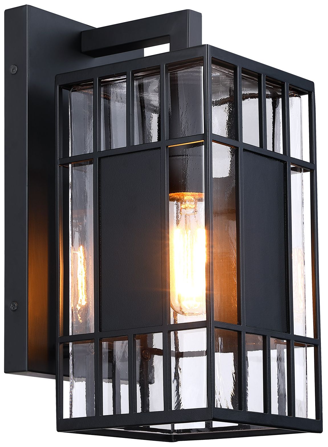 Image 6 Edgehill 6.5 in. 1-Light Black Outdoor Wall Sconce Light for Porches more views