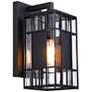 5_Edgehill 6.5 in. 1-Light Black Outdoor Wall Sconce Light for Porches more views